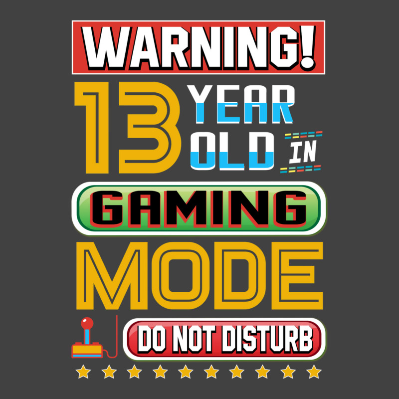 Funny 13th Gamer Birthday 13 Year Old Gaming Gifts Vintage T-Shirt by haddoumcshann | Artistshot