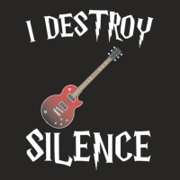 I Destroy Silence Ladies Fitted T-shirt | Artistshot