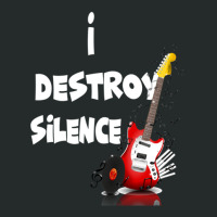 I Destroy Silence Guitar Women's Triblend Scoop T-shirt | Artistshot