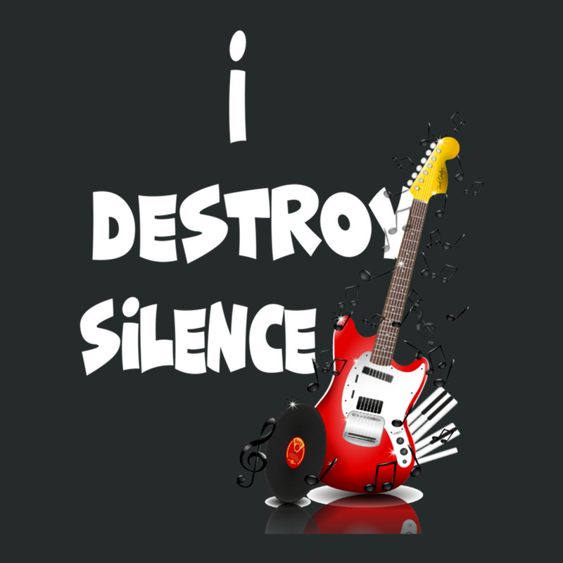 I Destroy Silence Guitar Women's Triblend Scoop T-shirt by PauletteWatkins1 | Artistshot