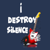 I Destroy Silence Guitar Ladies Denim Jacket | Artistshot