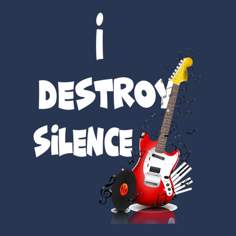 I Destroy Silence Guitar Ladies Denim Jacket by PauletteWatkins1 | Artistshot