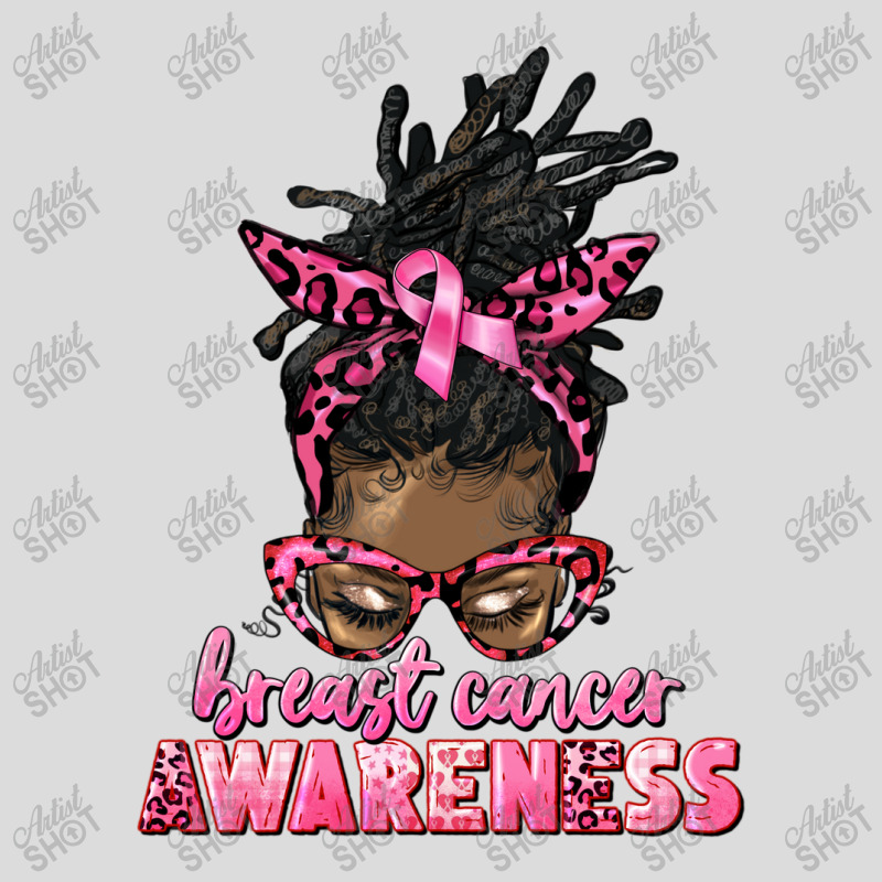 Breast Cancer Awareness Afro Messy Locs Bun Men's Polo Shirt | Artistshot