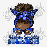 Ankylosing Spondylitis Awareness Afro Messy Bun Skinny Tumbler | Artistshot