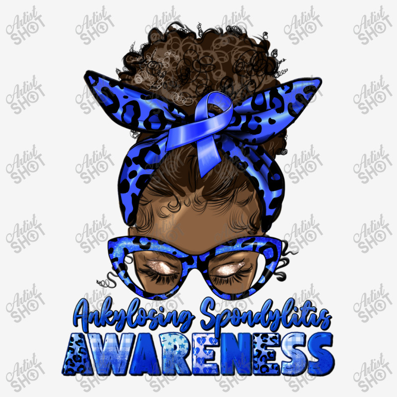 Ankylosing Spondylitis Awareness Afro Messy Bun Skinny Tumbler | Artistshot