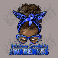 Ankylosing Spondylitis Awareness Afro Messy Bun Vintage Short | Artistshot