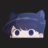 Komi-san Cat Ears Peeker T-shirt | Artistshot