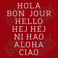 Hello 7 Languages Hola Bonjour Ni Hao Chinese French Italian Active Duffel | Artistshot