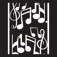 Musical Notes Design Pattern T-shirt | Artistshot