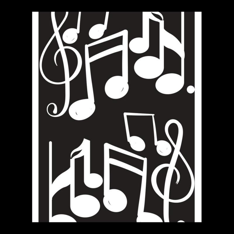 Musical Notes Design Pattern V-neck Tee | Artistshot