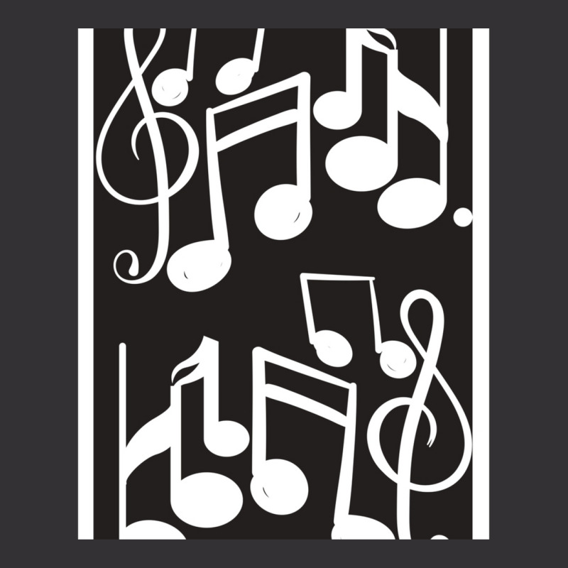 Musical Notes Design Pattern Vintage Short | Artistshot