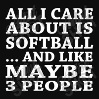 All I Care About Is Softball… And Like Maybe 3 People Funny Crop Top | Artistshot