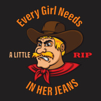 Every Girl Needs A Little Rip In Her Jeans Angry Cowboy Man T-shirt | Artistshot