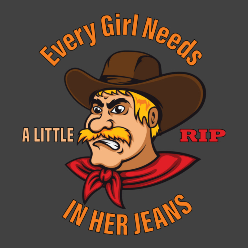 Every Girl Needs A Little Rip In Her Jeans Angry Cowboy Man Vintage T-shirt | Artistshot