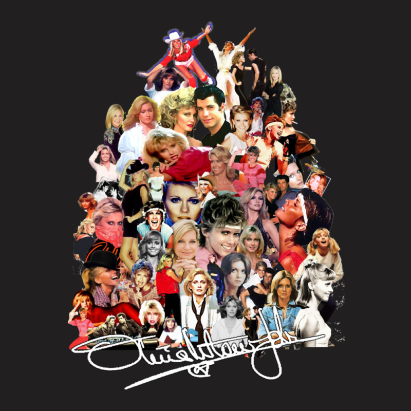 Evolution Of Olivia Newton John T-shirt | Artistshot