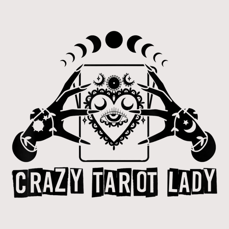 Divination Crazy Tarot Lady Crystal Ball Tarot Cards T Shirt Pocket T-Shirt by delredske | Artistshot