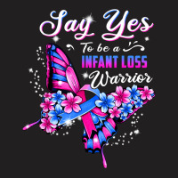 Infant Loss Warrior Pink And Blue Butterfly Womens T Shirt T-shirt | Artistshot