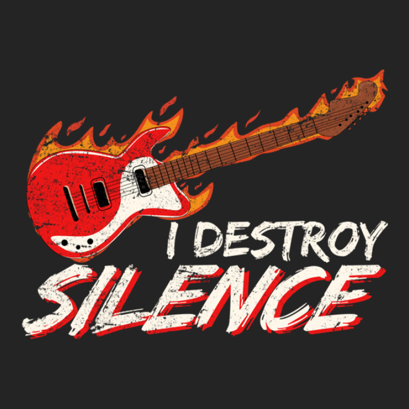 I Destroy Silence Funny Electric Guitar Player Guitar Lover 3/4 Sleeve Shirt by PeteBabic | Artistshot