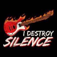 I Destroy Silence Funny Electric Guitar Player Guitar Lover Men's 3/4 Sleeve Pajama Set | Artistshot