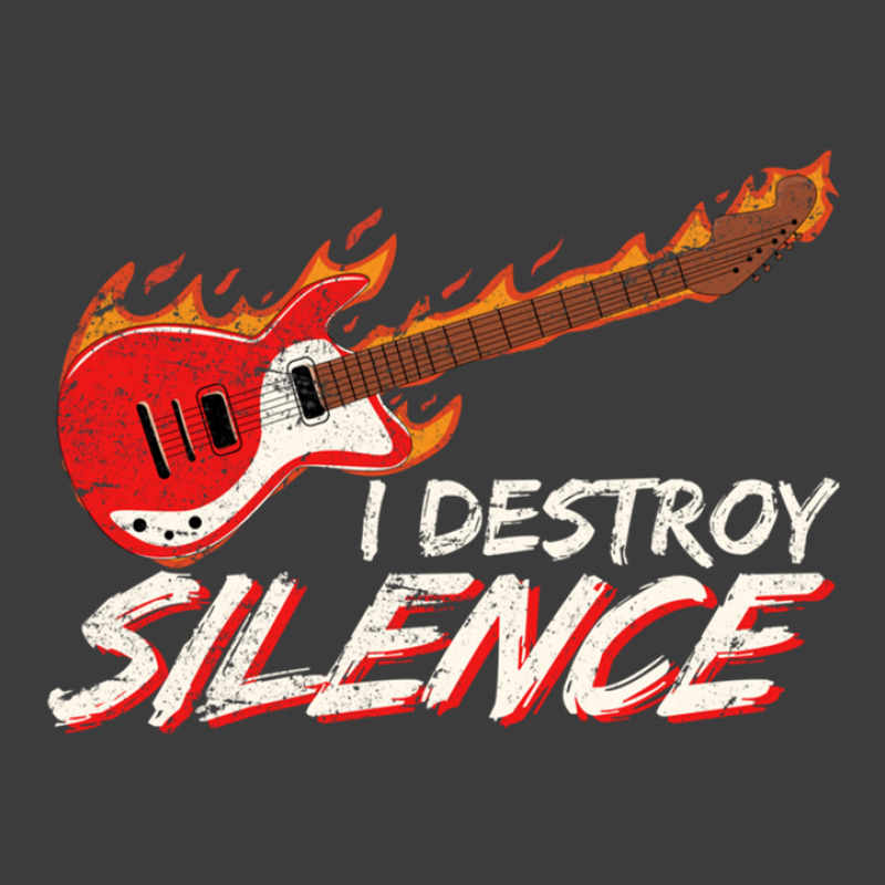 I Destroy Silence Funny Electric Guitar Player Guitar Lover Men's Polo Shirt by PeteBabic | Artistshot