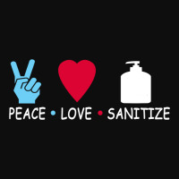 Peace Love Sanitize 2020 Crop Top | Artistshot