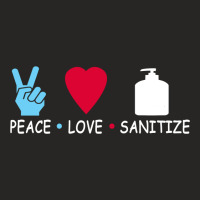 Peace Love Sanitize 2020 Ladies Fitted T-shirt | Artistshot