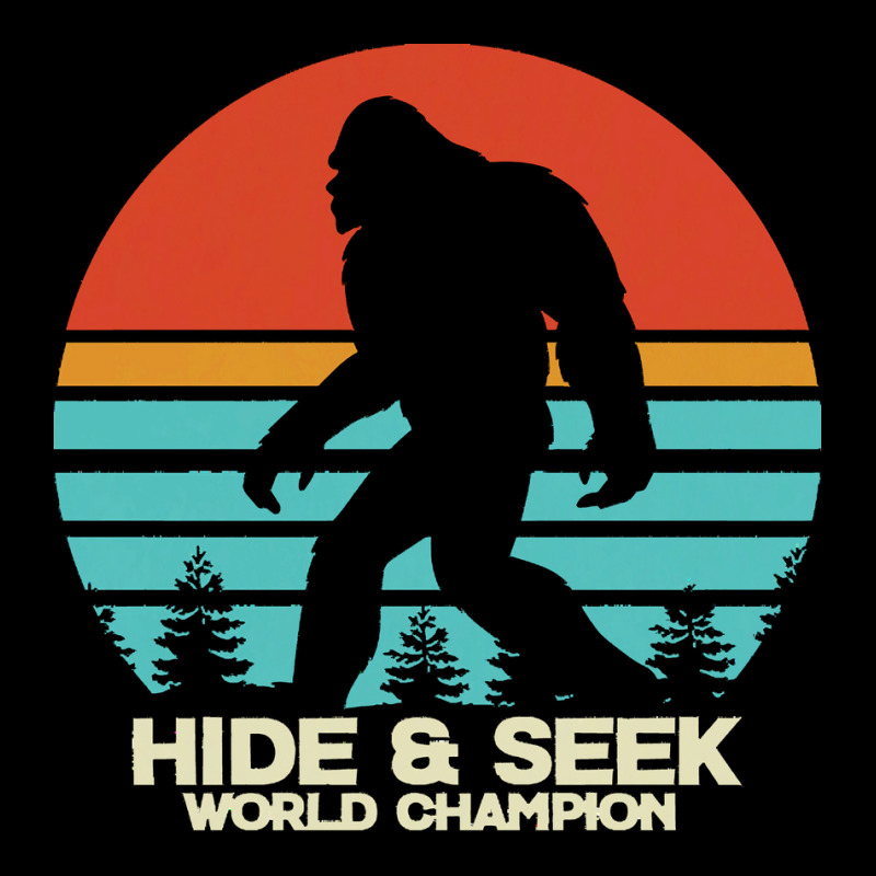 Bigfoot T  Shirt Retro Bigfoot Hide & Seek World Champion 4 Adjustable Cap by quitzongraciela262 | Artistshot