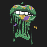 Bite Lips Drip Mardi Festival Parade Beads Mardi Gras T Shirt Classic T-shirt | Artistshot