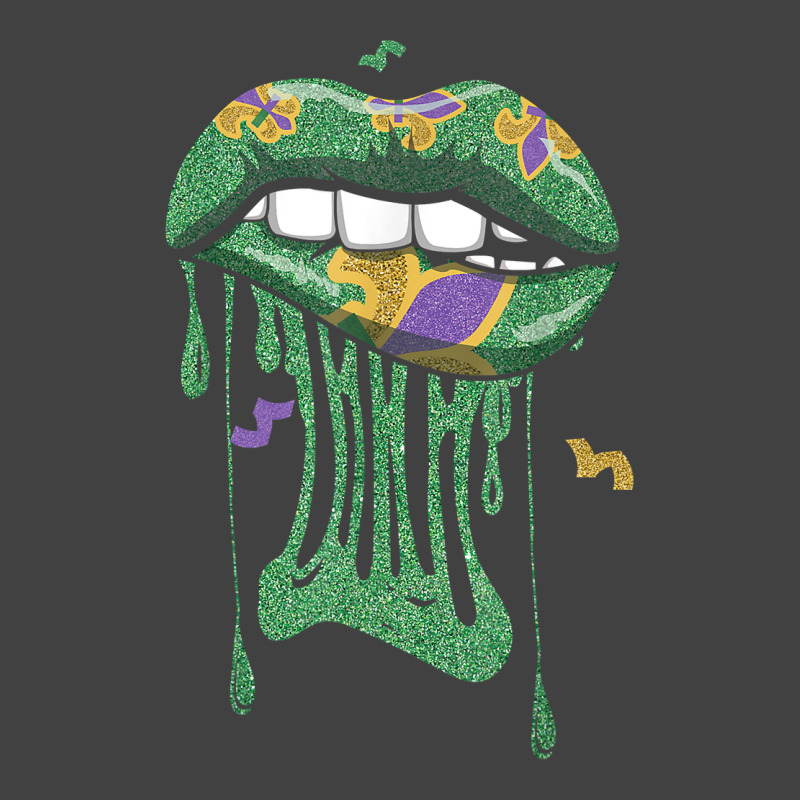 Bite Lips Drip Mardi Festival Parade Beads Mardi Gras T Shirt Vintage T-shirt | Artistshot