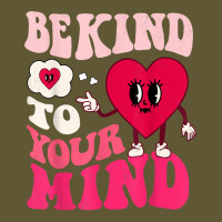 Be Kind To Your Mind Heart Valentine's Day Couple (on Back) T Shirt Vintage Short | Artistshot