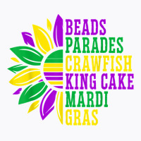 Beads Parades Crawfish King Cake Mardi Gras Celebration T Shirt T-shirt | Artistshot