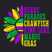 Beads Parades Crawfish King Cake Mardi Gras Celebration T Shirt Unisex Sherpa-lined Denim Jacket | Artistshot