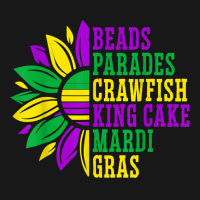 Beads Parades Crawfish King Cake Mardi Gras Celebration T Shirt Flannel Shirt | Artistshot