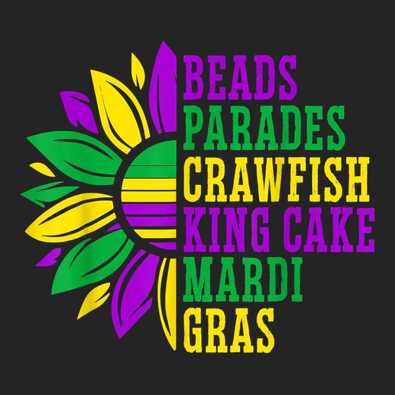 Beads Parades Crawfish King Cake Mardi Gras Celebration T Shirt 3/4 Sleeve Shirt | Artistshot