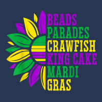 Beads Parades Crawfish King Cake Mardi Gras Celebration T Shirt Men Denim Jacket | Artistshot