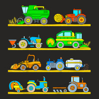 Kids Combine Harvester Farm Vehicles Tractor Boys Ladies Fitted T-shirt | Artistshot