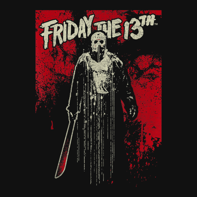 Friday The 13th Jason Drip T Shirt Portrait Canvas Print | Artistshot