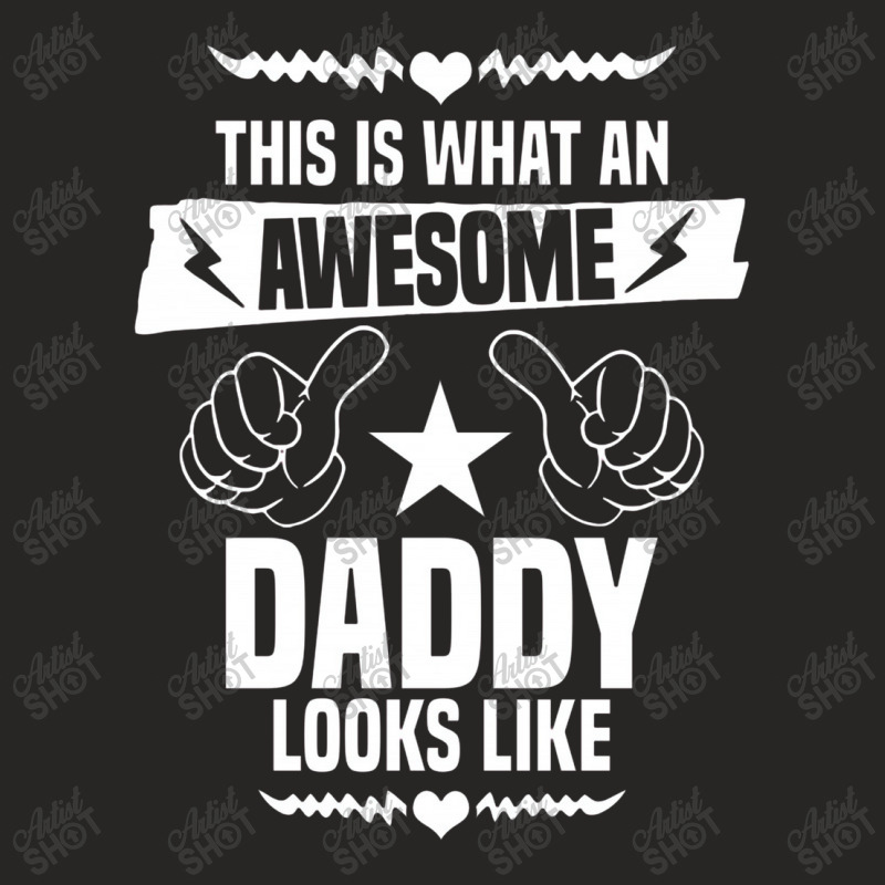 Awesome Daddy Looks Like Ladies Fitted T-Shirt by sugirah | Artistshot