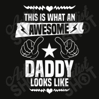 Awesome Daddy Looks Like Scorecard Crop Tee | Artistshot