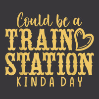 Could Be A Train Station Kinda Day T Shirt Ladies Curvy T-shirt | Artistshot