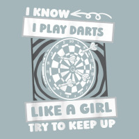 Darting Girl Dartboard   Arrow Darts T Shirt Unisex Sherpa-lined Denim Jacket | Artistshot