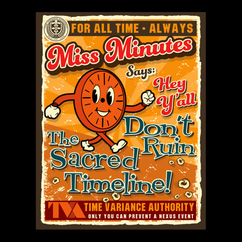 Tva Miss Minutes Retro Poster Men's 3/4 Sleeve Pajama Set | Artistshot