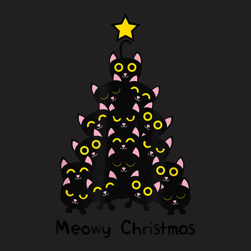 Meowy Cat Christmas Tree Shirt Men Women T Shirt Plus Size T-shirt | Artistshot