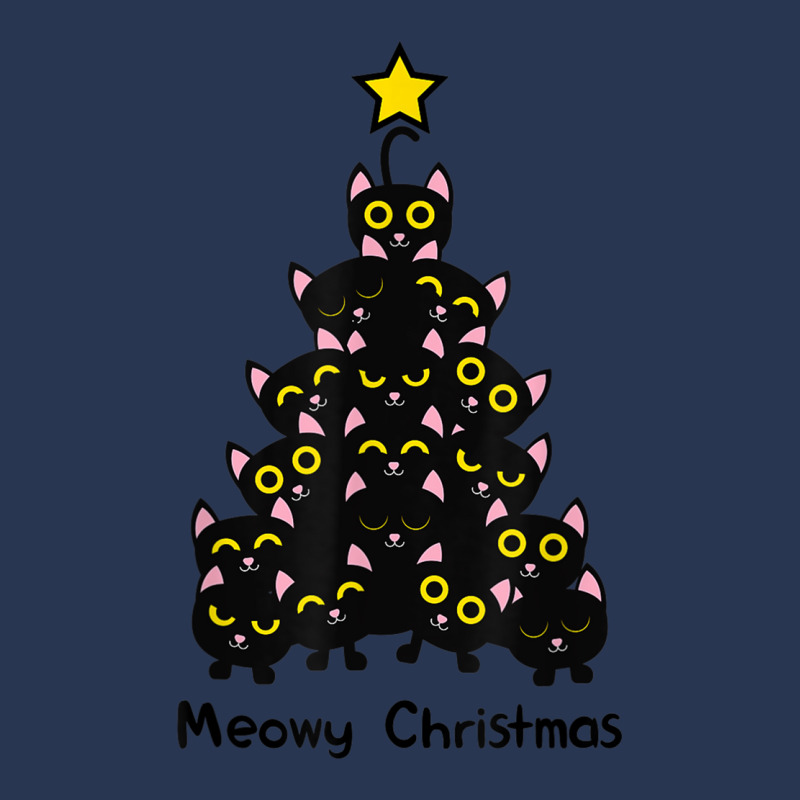 Meowy Cat Christmas Tree Shirt Men Women T Shirt Plus Size Men Denim Jacket | Artistshot