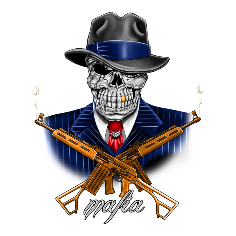 Gangster Skull Mafia Guns Arts Fog Dollars Money 3/4 Sleeve Shirt by glealcongerj | Artistshot