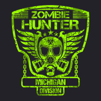 Michigan Zombie Hunter Hoodie Unisex Sherpa-lined Denim Jacket | Artistshot