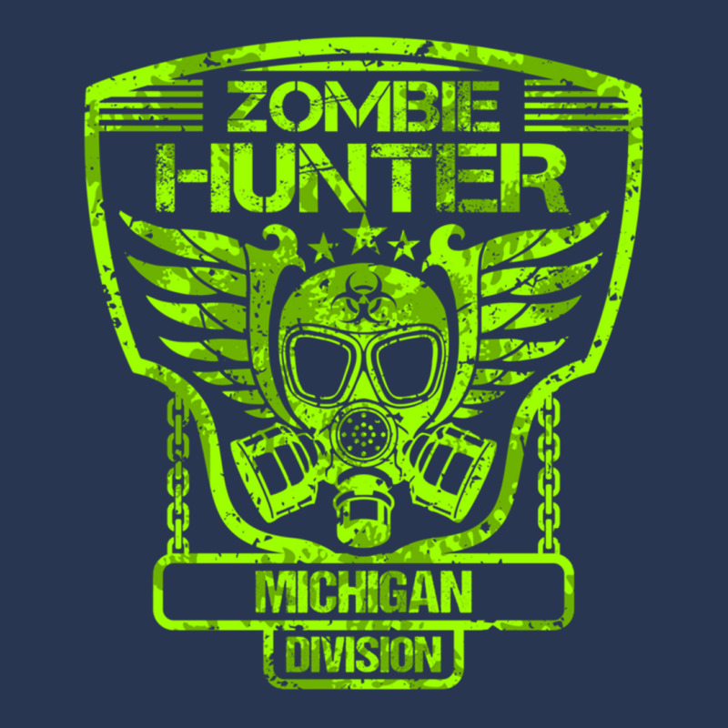 Michigan Zombie Hunter Hoodie Men Denim Jacket | Artistshot