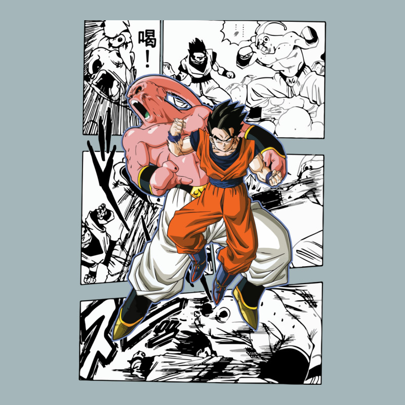 Gohan Vs Majin Bu Unisex Sherpa-Lined Denim Jacket by glealcongerj | Artistshot