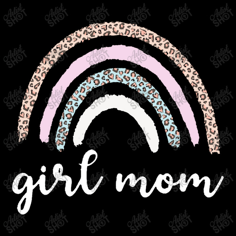 Gift  Girl Mom Mama Rainbow With Leopard Skin V-neck Tee | Artistshot