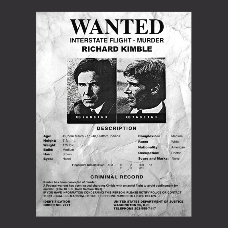 Wanted Fugitive Flyer R Kimble Vintage Short | Artistshot